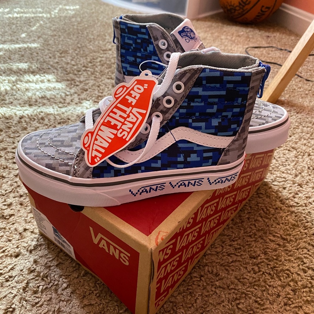Boys Hi Top Vans SK8-HI ZIP